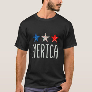 T-shirt Drapeau patriotique de l'Amérique pour les célébra