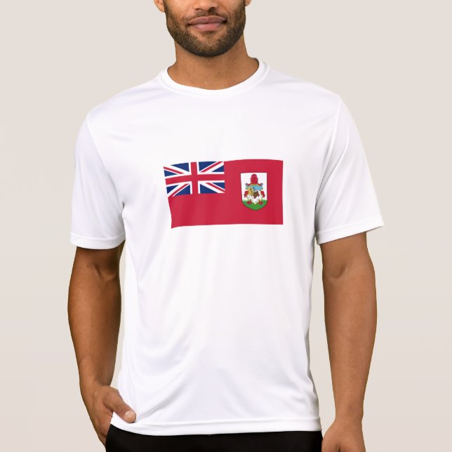 T-shirt Drapeau patriotique des Bermudes (Devant)