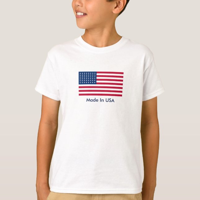 T-shirt Drapeau Patriotique Enfants (Devant)