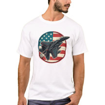 Drapeau patriotique et Jet F-15