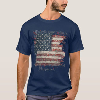 T-shirt Drapeau patriotique et la déclaration d'indépendan