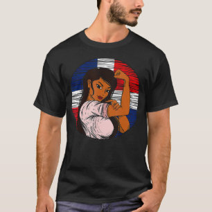 T-shirt Drapeau Patriotique République Dominicaine Fière D