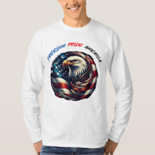 T-shirt Drapeau patriotique USA Tee pour Hommes, Femmes et