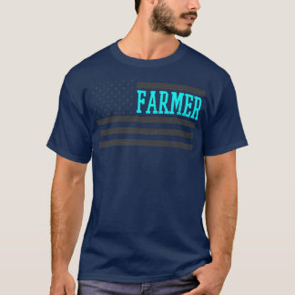T-shirt Drapeau paysan américain patriotique