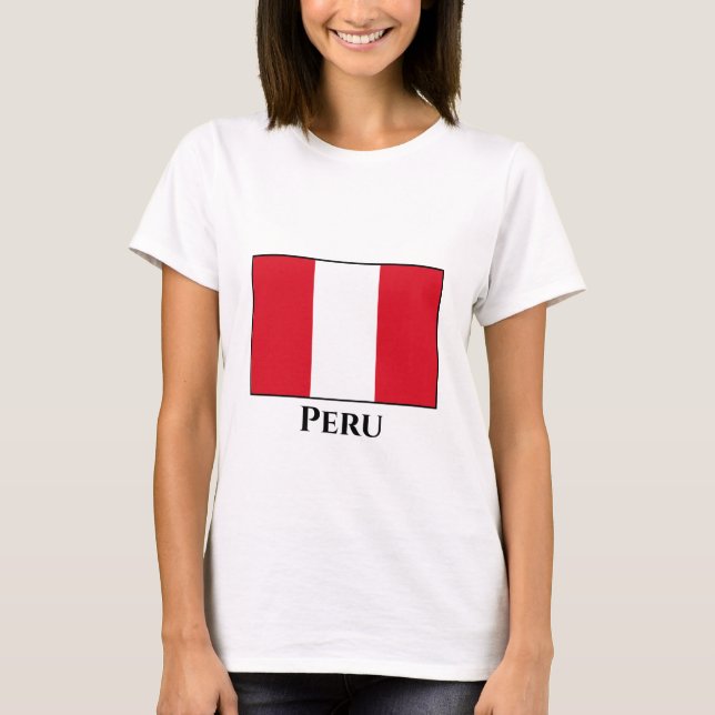 T-shirt Drapeau péruvien (Devant)