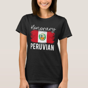 T-shirt Drapeau Péruvien Drôle Péruvien Honorifique Patrim