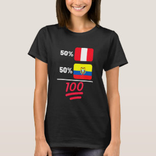 T-shirt Drapeau péruvien plus équatorien