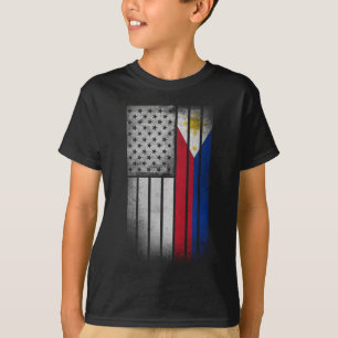 T-shirt Drapeau philippin américain
