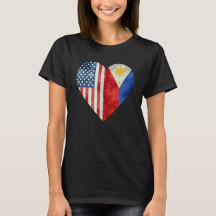 T-shirt Drapeau philippin américain des Philippines