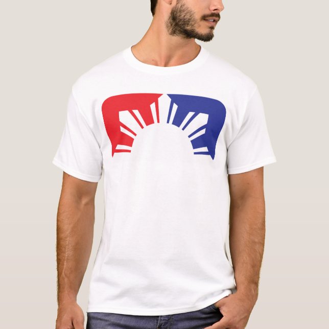 T-shirt Drapeau philippin de ligue - demi (Devant)