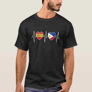 T-shirt Drapeau Philippin Espagne Et Philippines