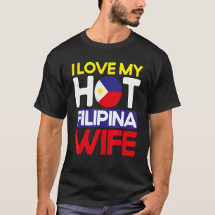 T-shirt Drapeau philippin homme Femme Filipina chaude Pino