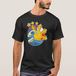 T-shirt Drapeau philippin japonais philippin japonais Japo