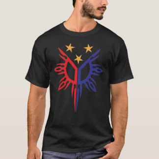 T-shirt Drapeau philippin philippin soleil et étoiles Ess
