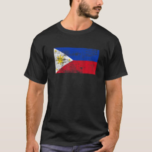 T-shirt Drapeau philippin Vintage fier Drapeau philippin