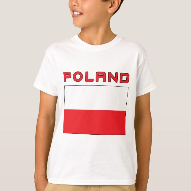 T-shirt Drapeau polonais avec la Pologne (Devant)