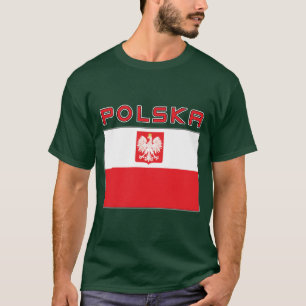 T-shirt Drapeau polonais de faucon avec Polska