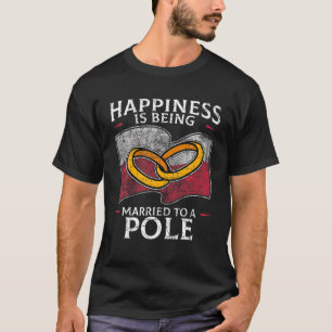 T-shirt Drapeau Polonais Des Racines De La République Mari