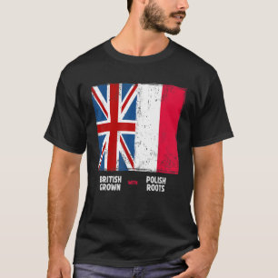 T-shirt Drapeau polonais & Drapeau Union Jack & Idées Pols