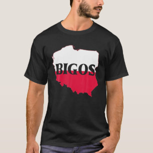 T-shirt Drapeau polonais drôle - Pologne Repas Bigos Natio