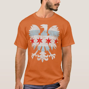 T-shirt Drapeau polonais Eagle Chicago
