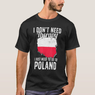 T-shirt Drapeau polonais I Pologne Drapeau I Vacances en P