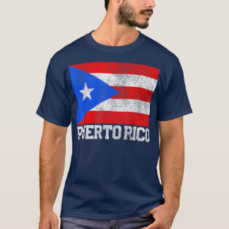 T-shirt Drapeau Porto Rico National Pride Racines Pays Fam