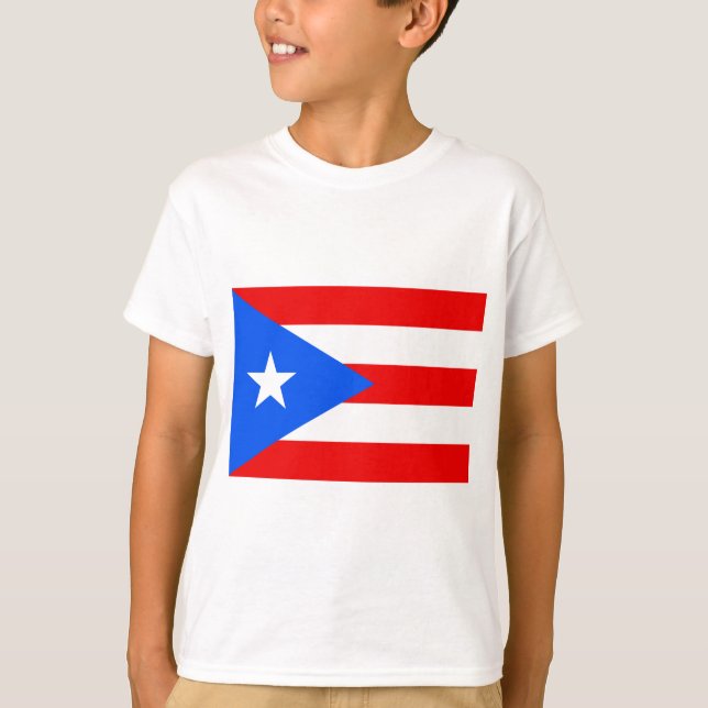 T-shirt Drapeau portoricain (Porto Rico) (Devant)