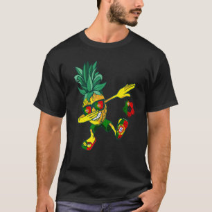 T-shirt Drapeau portugais du joueur de football ananas