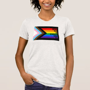 T-shirt Drapeau Progress Pride (Tout le monde est le bienv