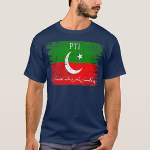 T-shirt Drapeau PTI Imran Khan Pakistan Drapeau Fierté pak