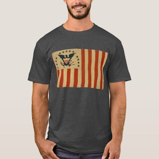 T-shirt Drapeau rare de service de coupeur de revenu des (Devant)