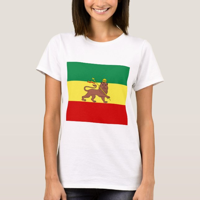 T-shirt Drapeau rastafarien (Rastafarianisme) (Rasta) (Devant)