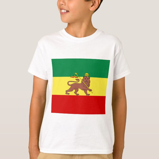 T-shirt Drapeau rastafarien (Rastafarianisme) (Rasta) (Devant)