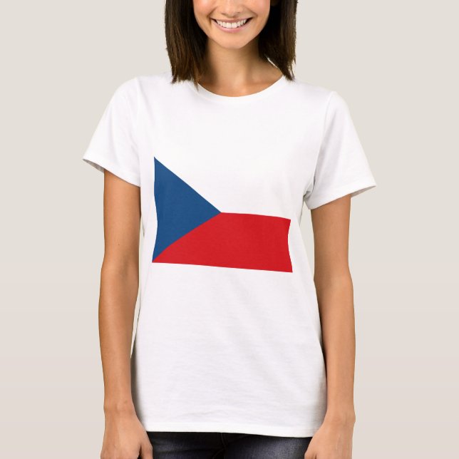 T-shirt Drapeau République tchèque (Devant)