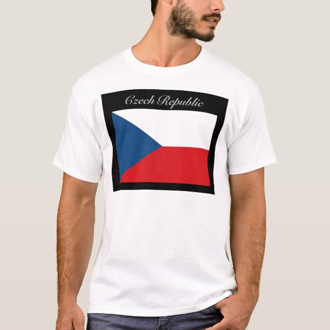 T-shirt Drapeau République tchèque - Ceska Republika (Devant)