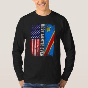 T-shirt Drapeau rétro-américain Congo Drapeau meilleure fi