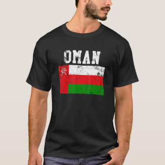 T-shirt Drapeau rétro Vintage Oman Racines omanaises