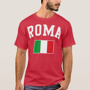 T-shirt Drapeau Roma Rome Italie Italia Italiano