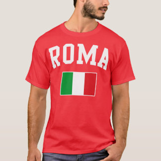 T-shirt Drapeau Roma Rome Italie Italia Italiano