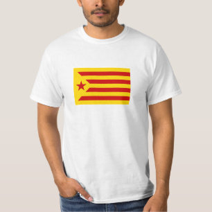 T-shirt Drapeau rouge étoilé de Catalogne