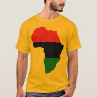 Drapeau rouge, noir et vert de l'Afrique