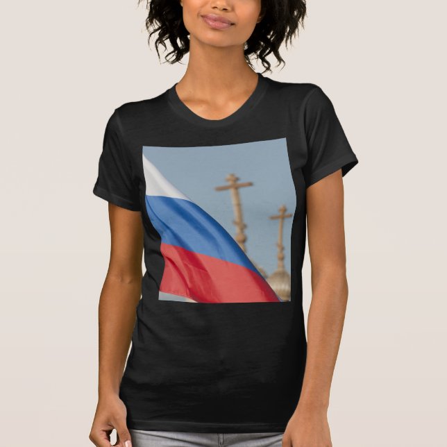 T-shirt Drapeau russe (Devant)