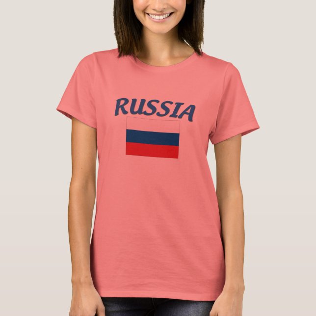 T-shirt Drapeau russe (Devant)