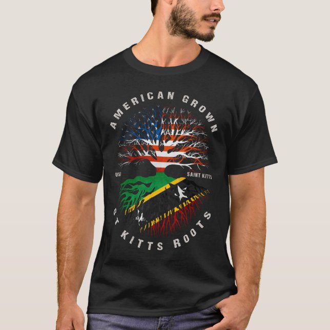 T-shirt Drapeau Saint-Kitts-et-Kitts-et-Labrador (Devant)