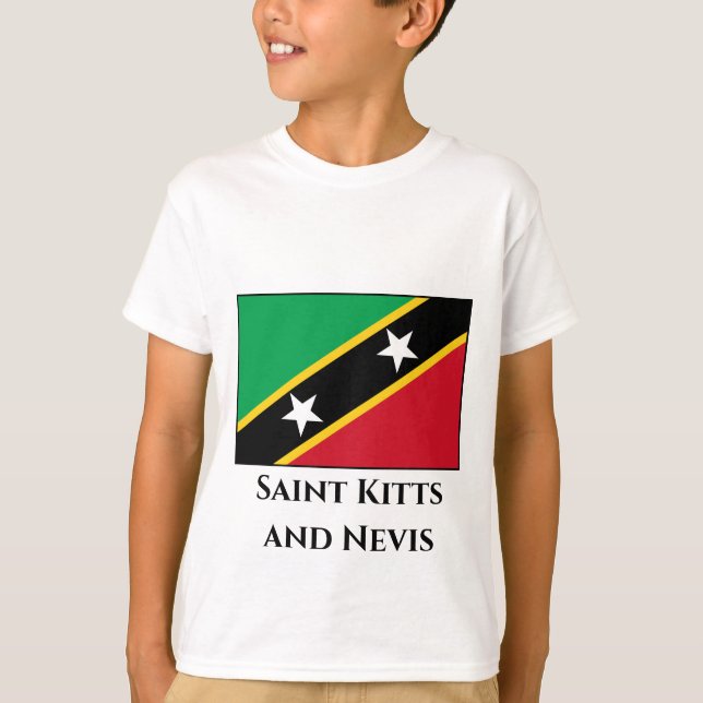 T-shirt Drapeau Saint-Kitts-et-Nevis (Devant)