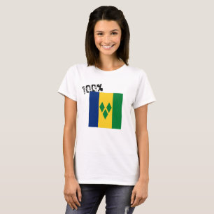 T-shirt Drapeau Saint-Vincent-et-les Grenadines Vincy