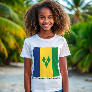 T-Shirt Drapeau Saint-Vincent-et-les Grenadines Vincy