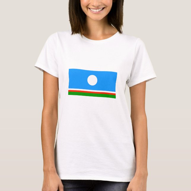 T-shirt Drapeau Sakha (Devant)