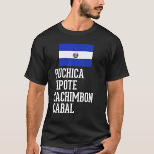 T-shirt Drapeau salvadorien ADN Salvador Salvadoreña Puchi